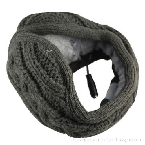 Audio Earmuff with Winter Warm Faux Far Knitted Back Head Wireless, OEM/ODM, 100% Acrylic
